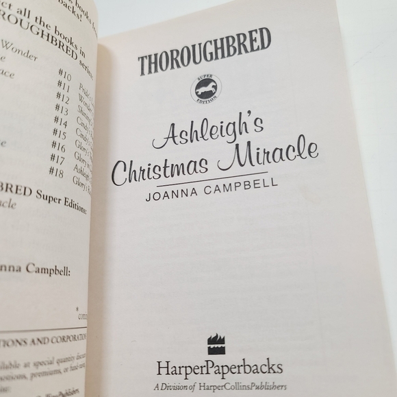 Vintage 90s Thoroughbred Super Edition Ashleigh's Christmas Miracle - Picture 8 of 8